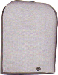 Domed fire screen: All black