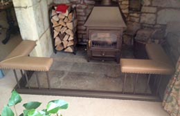 Matched painted fender – wood burner